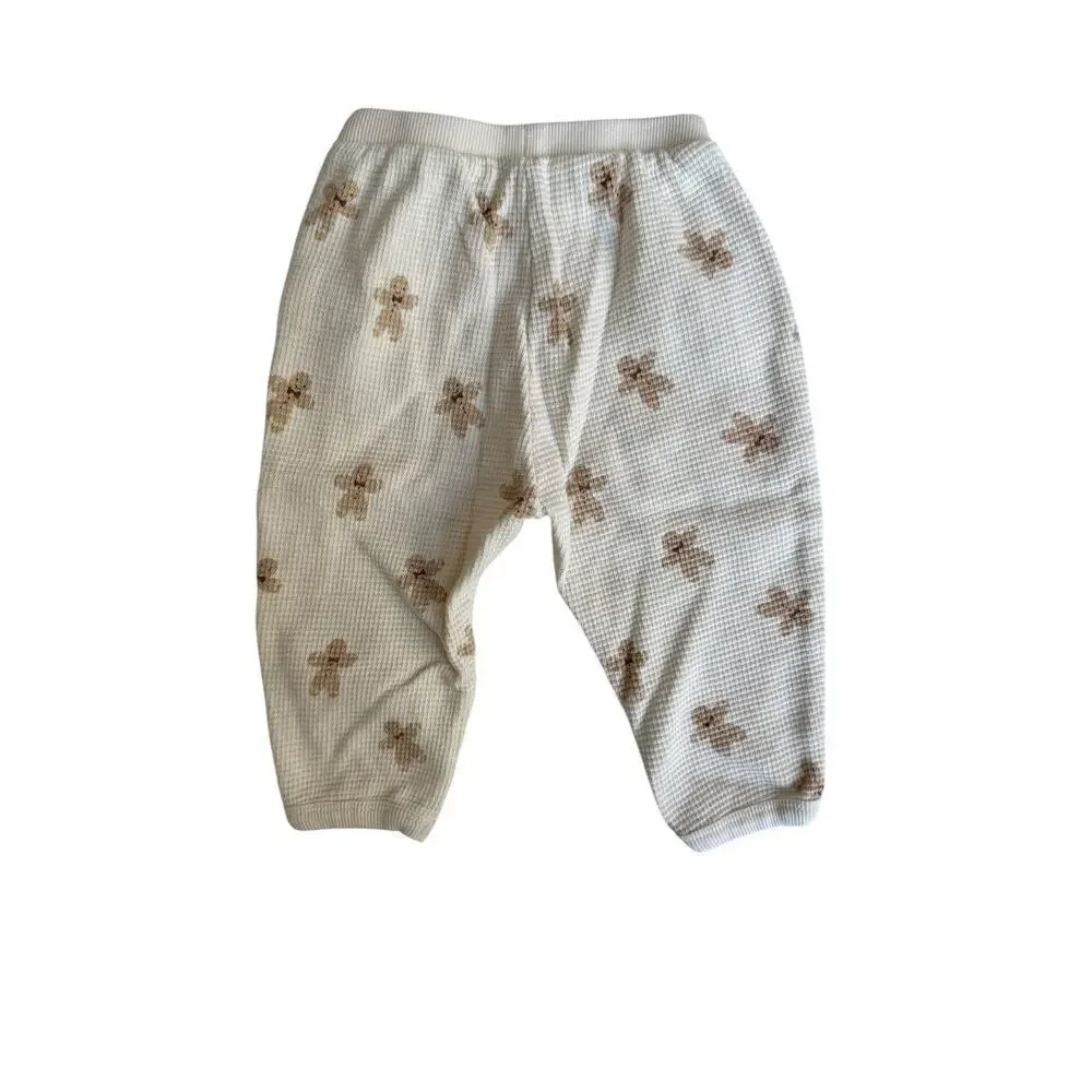Quincy Mae Baby Gingerbread Waffle Slouch Set Size 6-12 M